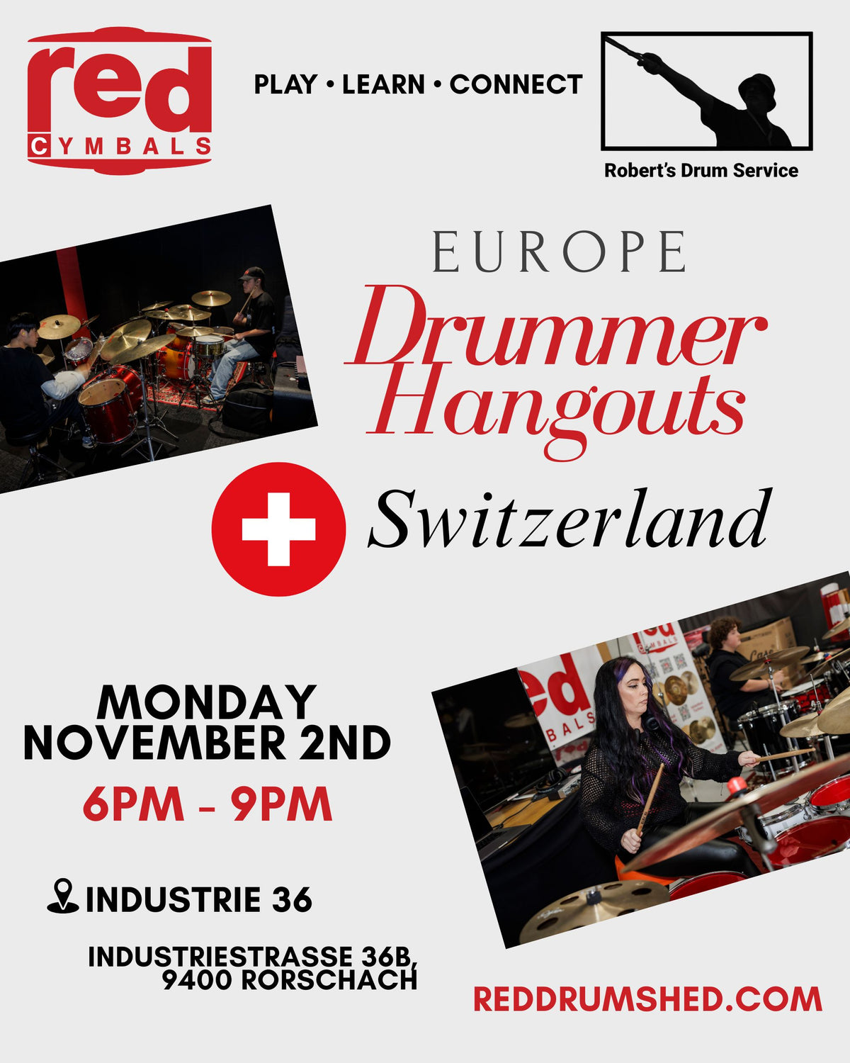 Drummer Hangout Switzerland – Rorschach flyer
