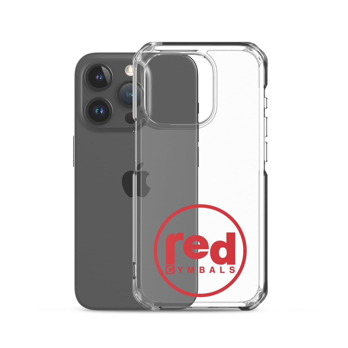 Red Cymbals Mobile Phone Case Clear Case for iPhone® Clear Case for iPhone®