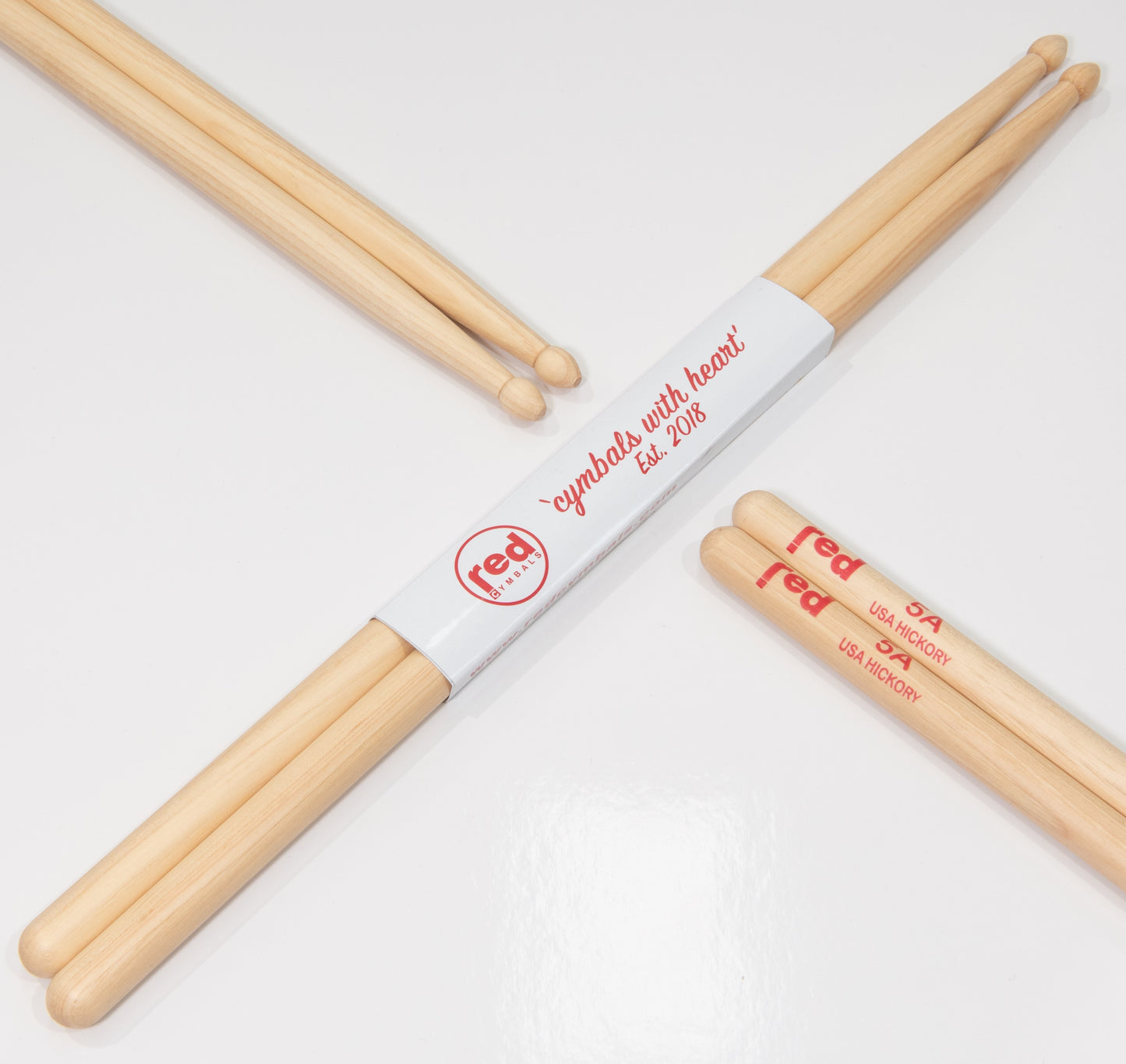 Red Drumsticks Natural Series multiple sizes