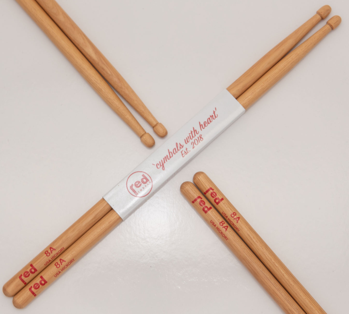 Red Drumsticks Natural Series multiple sizes