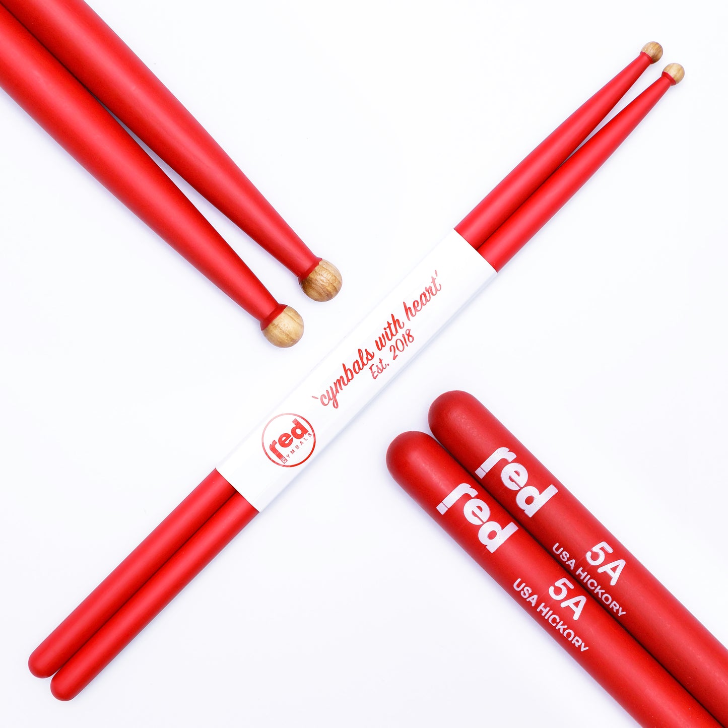 Red Drumsticks Colour Series multiple sizes