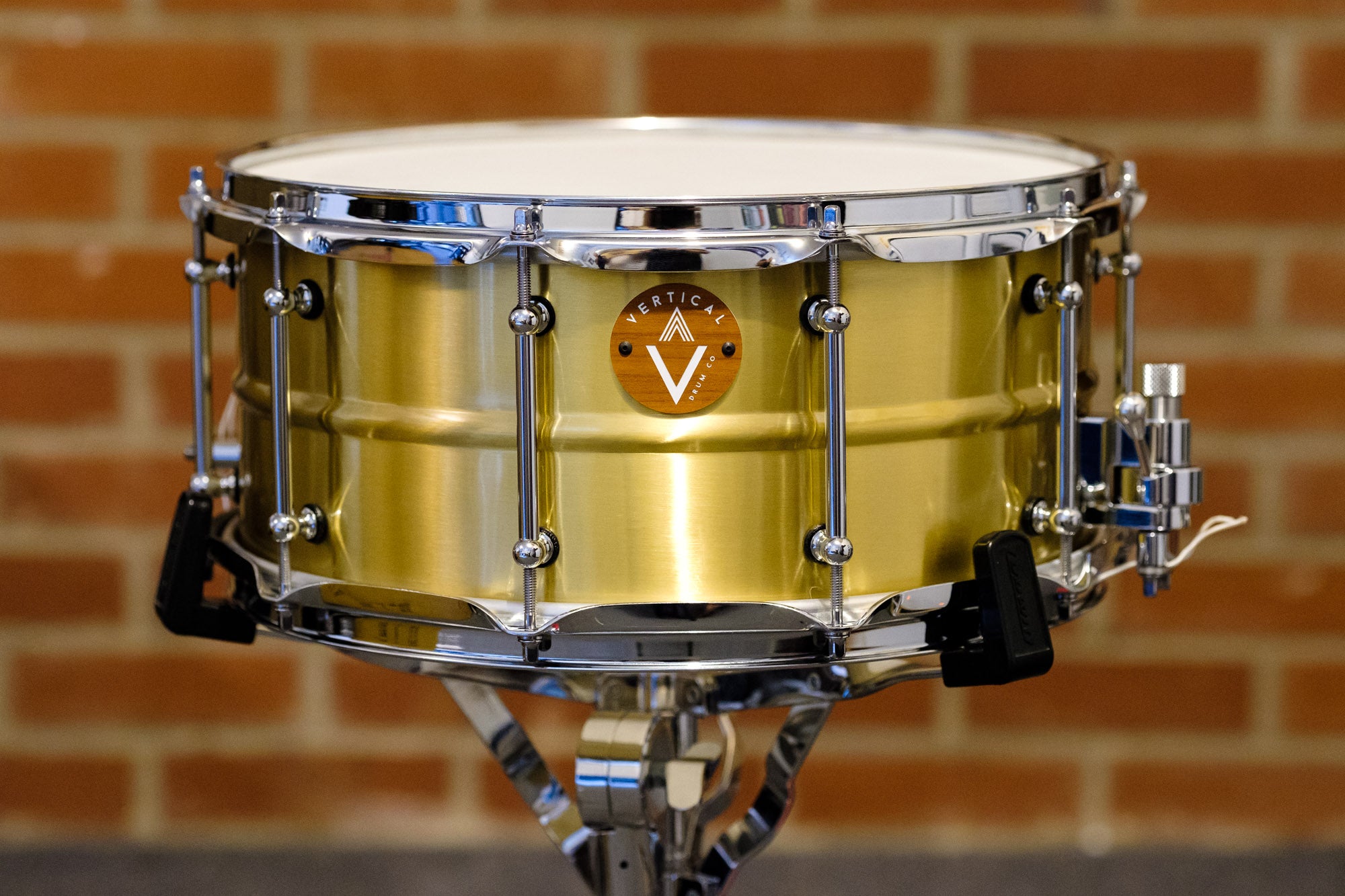 Vertical Drum Co. 'Refrain' 6.5"×14" Raw Brass Snare Drum CUSTOM ORDER