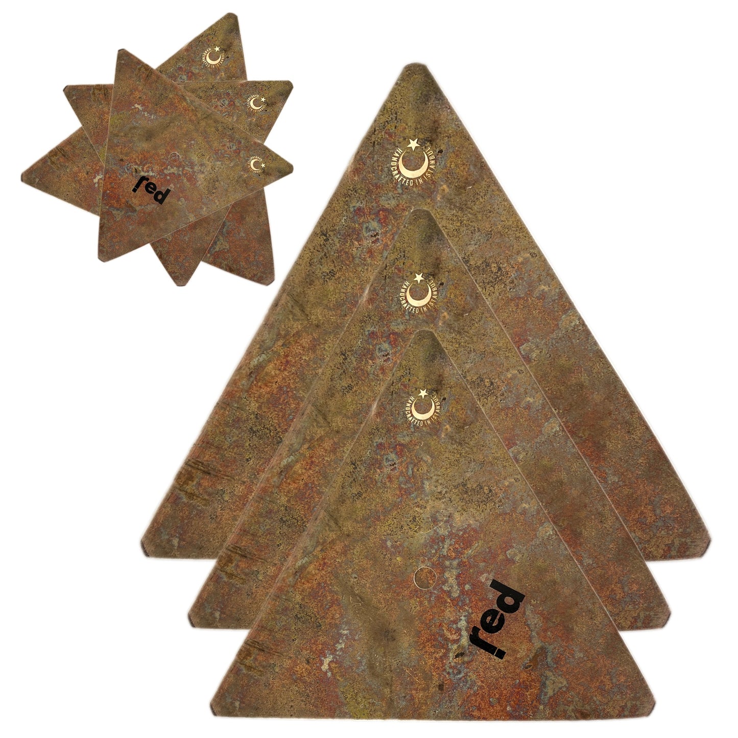 Pila de triángulos triples sin procesar