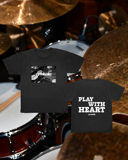 Cymbolic 'Play With Heart' Graphic Hoodie and Tshirt