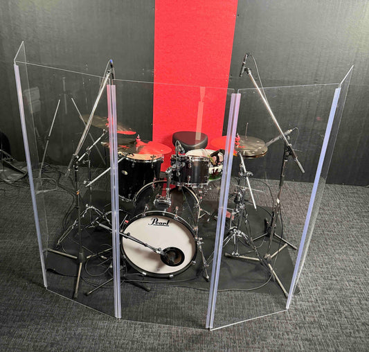 Red Drum / Sound Screen 5 Panels 167.5cm x 60cm 4.5mm
