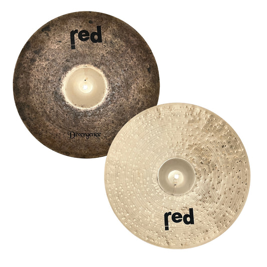 Red Cymbals Divergence Series Hi-Hat Cymbals
