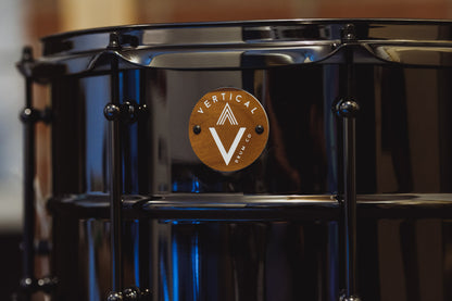Vertical Drum Co. Chorus 8×14” Beaded Black Nickel/Brass Snare Drum