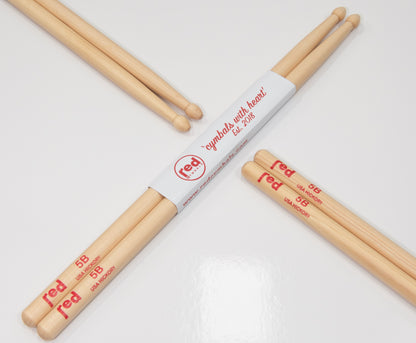 Red Drumsticks Natural Series multiple sizes