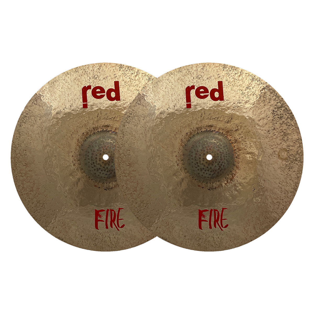 Red Cymbals Fire Series Hi-hat Cymbals