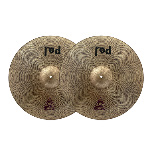 Red Cymbals Glow Series Hi-Hat Cymbals