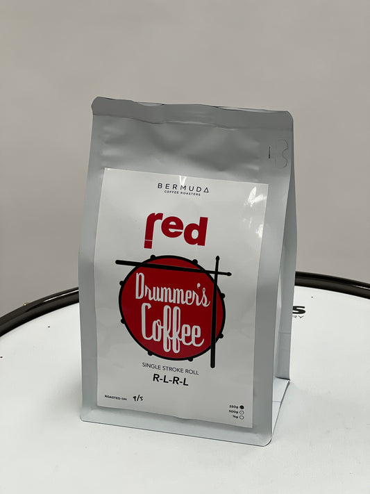 Red Cymbals - Drummer's Coffee (Beans) - Single Stroke Roll - Brazilian Single Origin