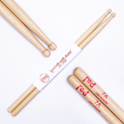Red Drumsticks Natural Series multiple sizes