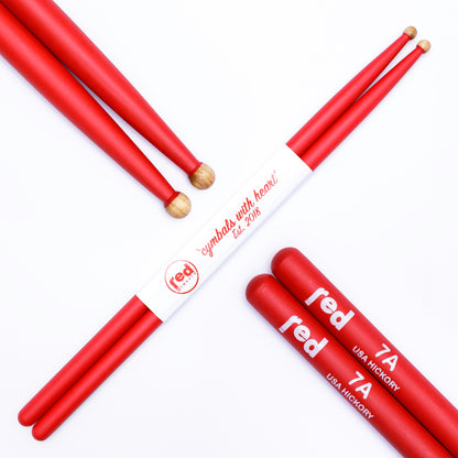 Red Drumsticks Colour Series multiple sizes