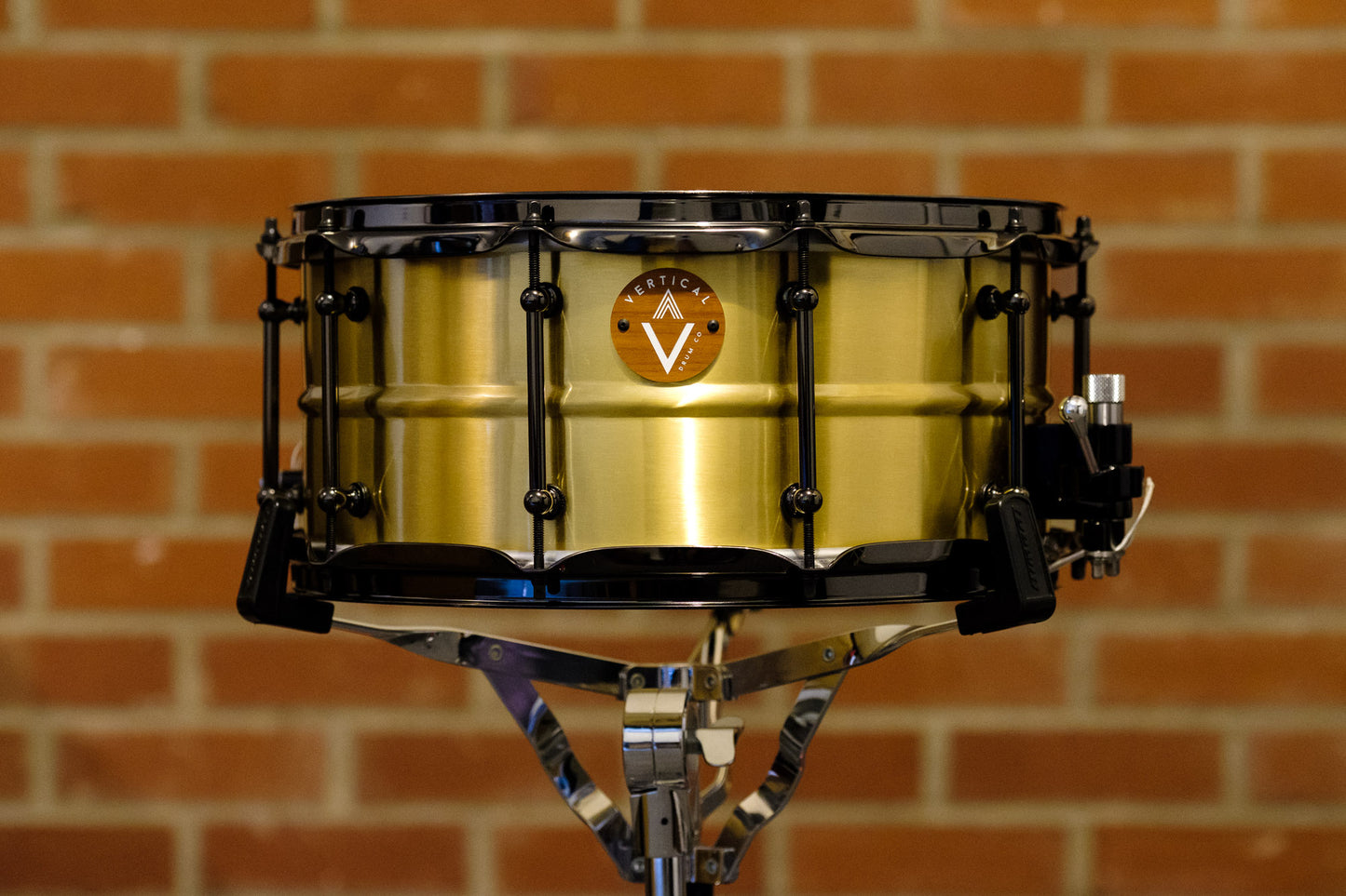 Vertical Drum Co. 'Refrain' 6.5"×14" Raw Brass Snare Drum CUSTOM ORDER MADE IN THE USA
