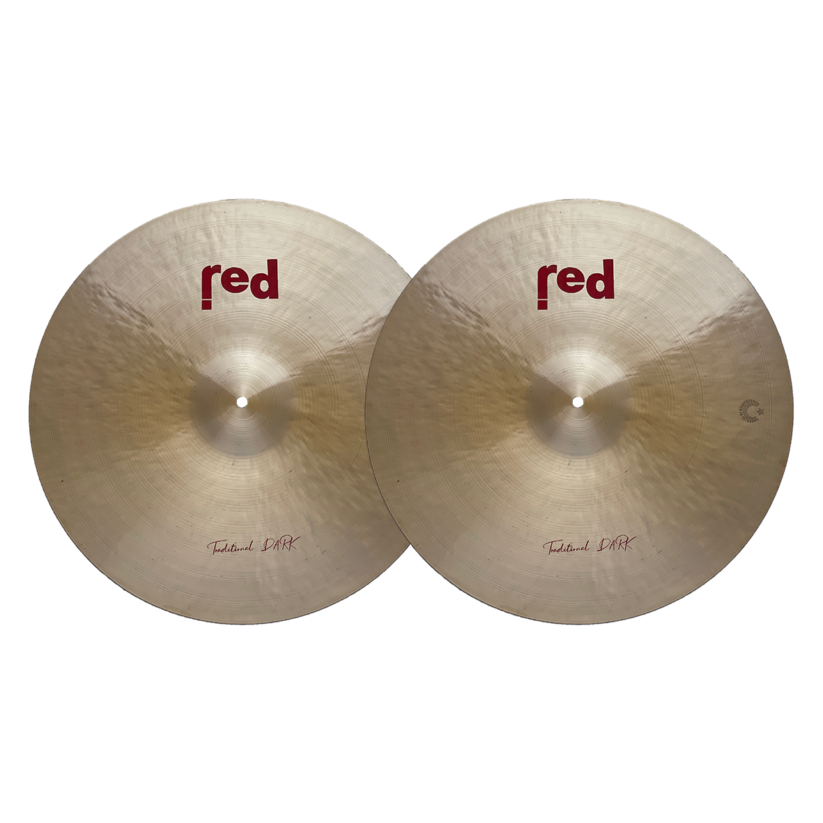 Red Cymbals Traditional Dark Series Hi-Hat Cymbals