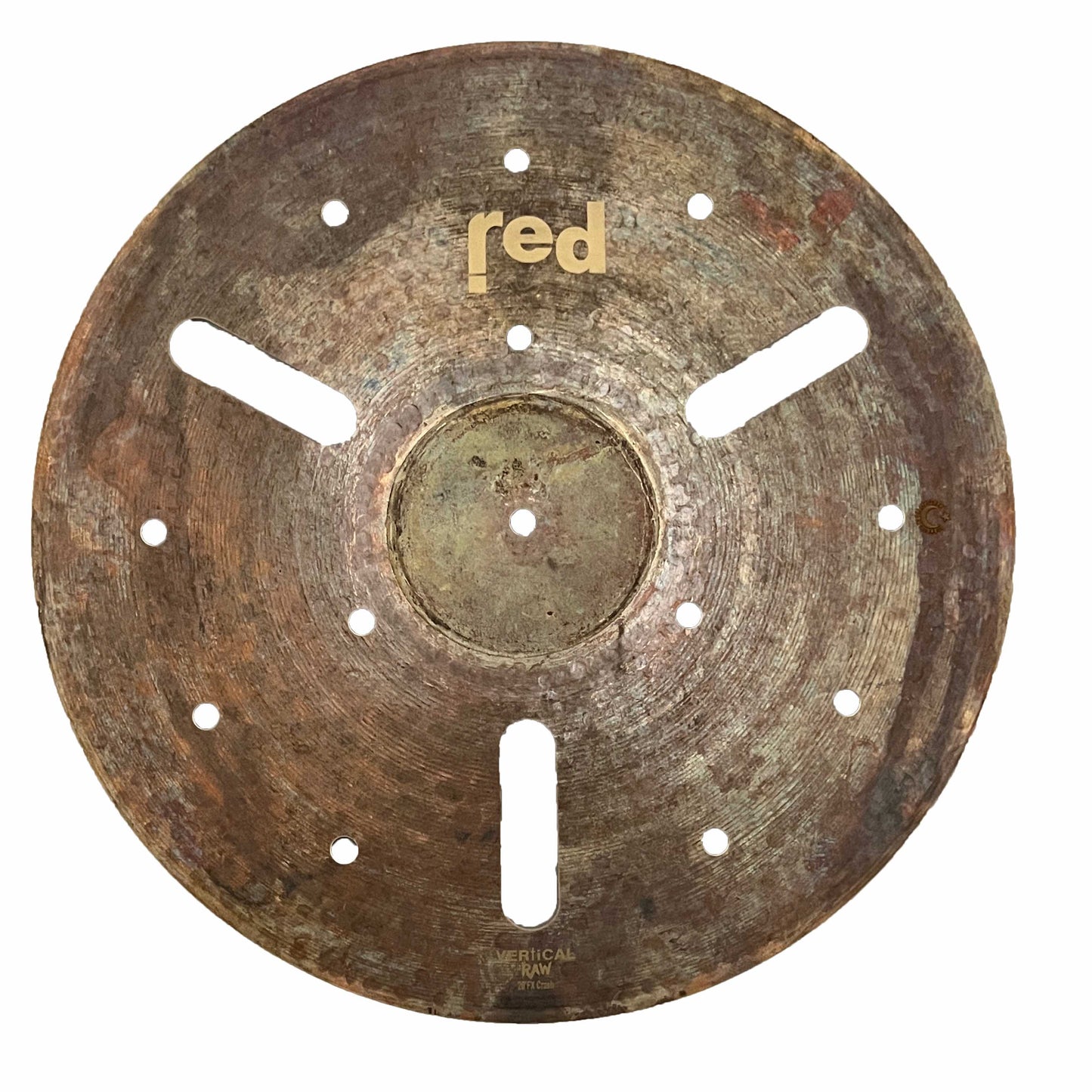 Red Cymbals Vertical Raw Series fx Crash Cymbal